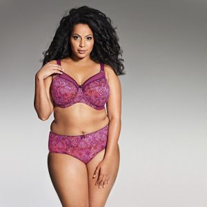 Kayla Goddess Underwire Bra in Mulberry